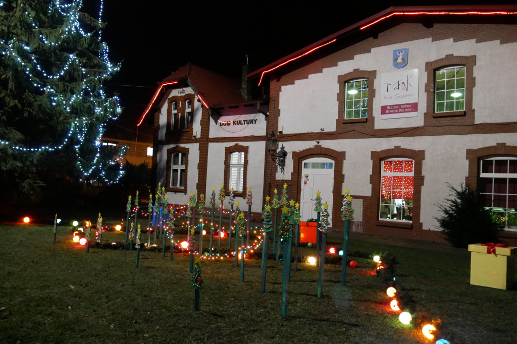 Świąteczna iluminacja w Margoninie