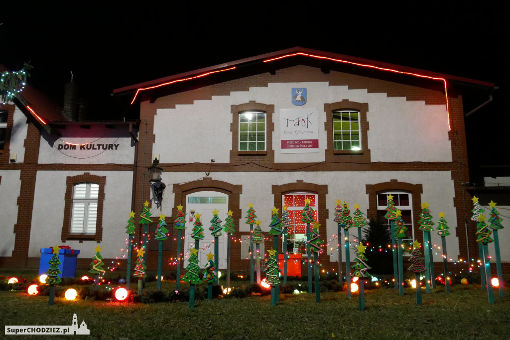 Świąteczna iluminacja w Margoninie