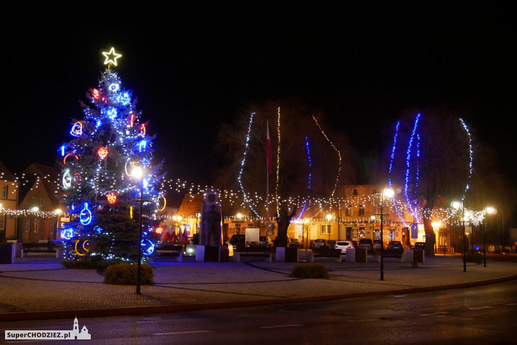 Świąteczna iluminacja w Margoninie