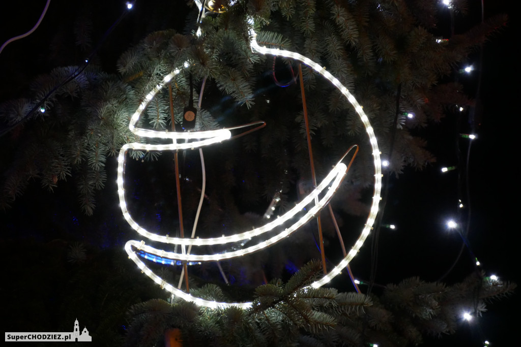 Świąteczna iluminacja w Margoninie