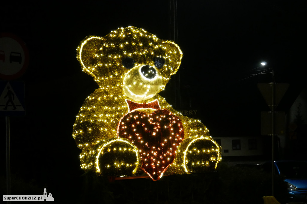 Świąteczna iluminacja w Margoninie