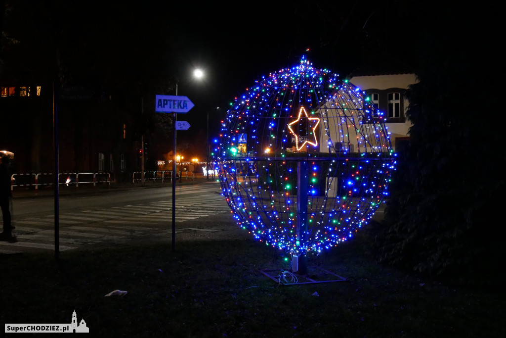 Świąteczna iluminacja w Margoninie