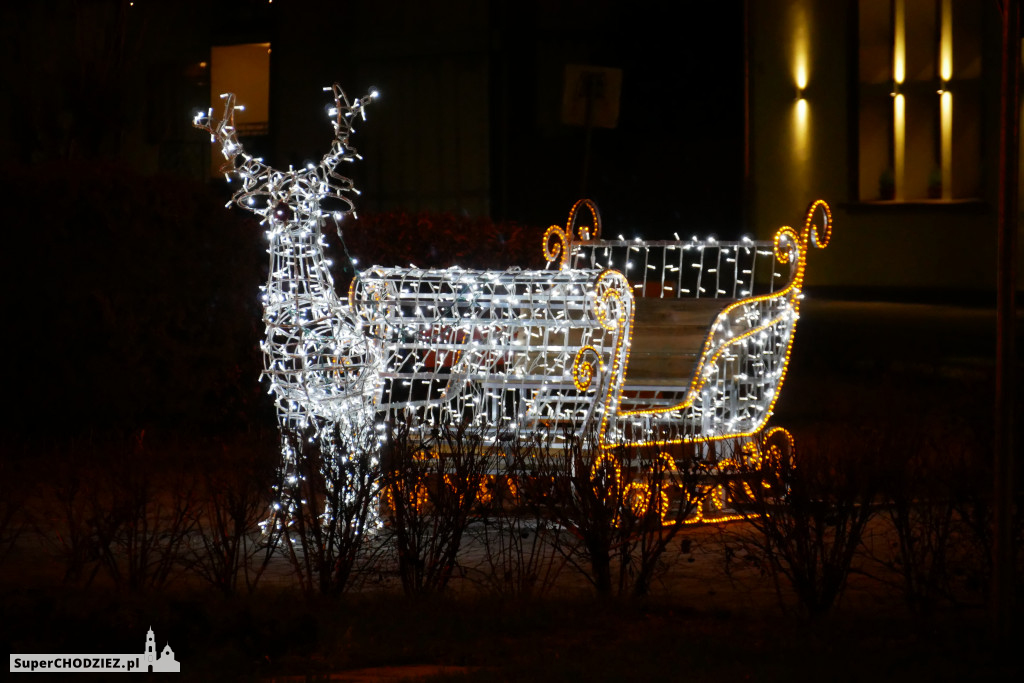 Świąteczna iluminacja w Margoninie