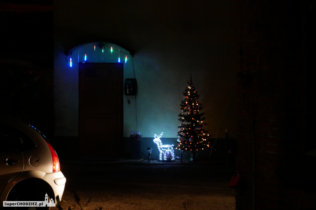 Świąteczna iluminacja w Margoninie