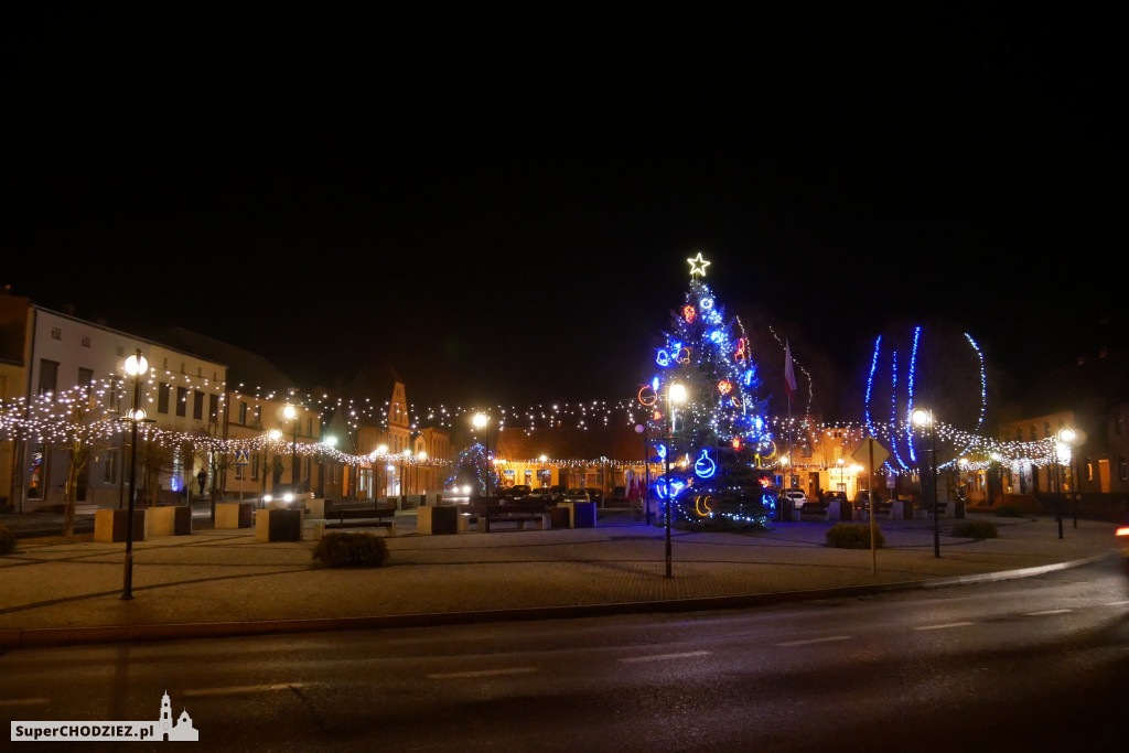 Świąteczna iluminacja w Margoninie