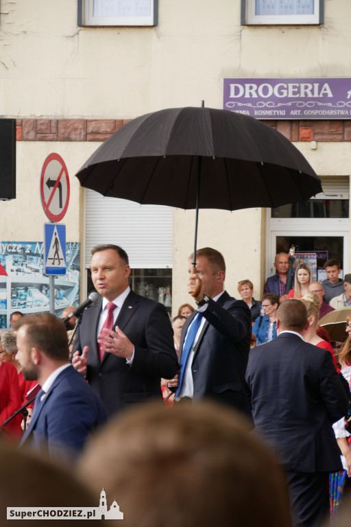 Prezydent RP Andrzej Duda w Margoninie