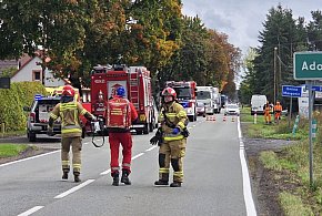 Wypadek w Adolfowie: pasażer ranny przez kamień spod ciężarówki-12538
