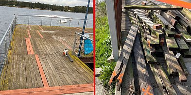 Remont pomostu i zjeżdżalni w Margoninie dobiega końca-12746